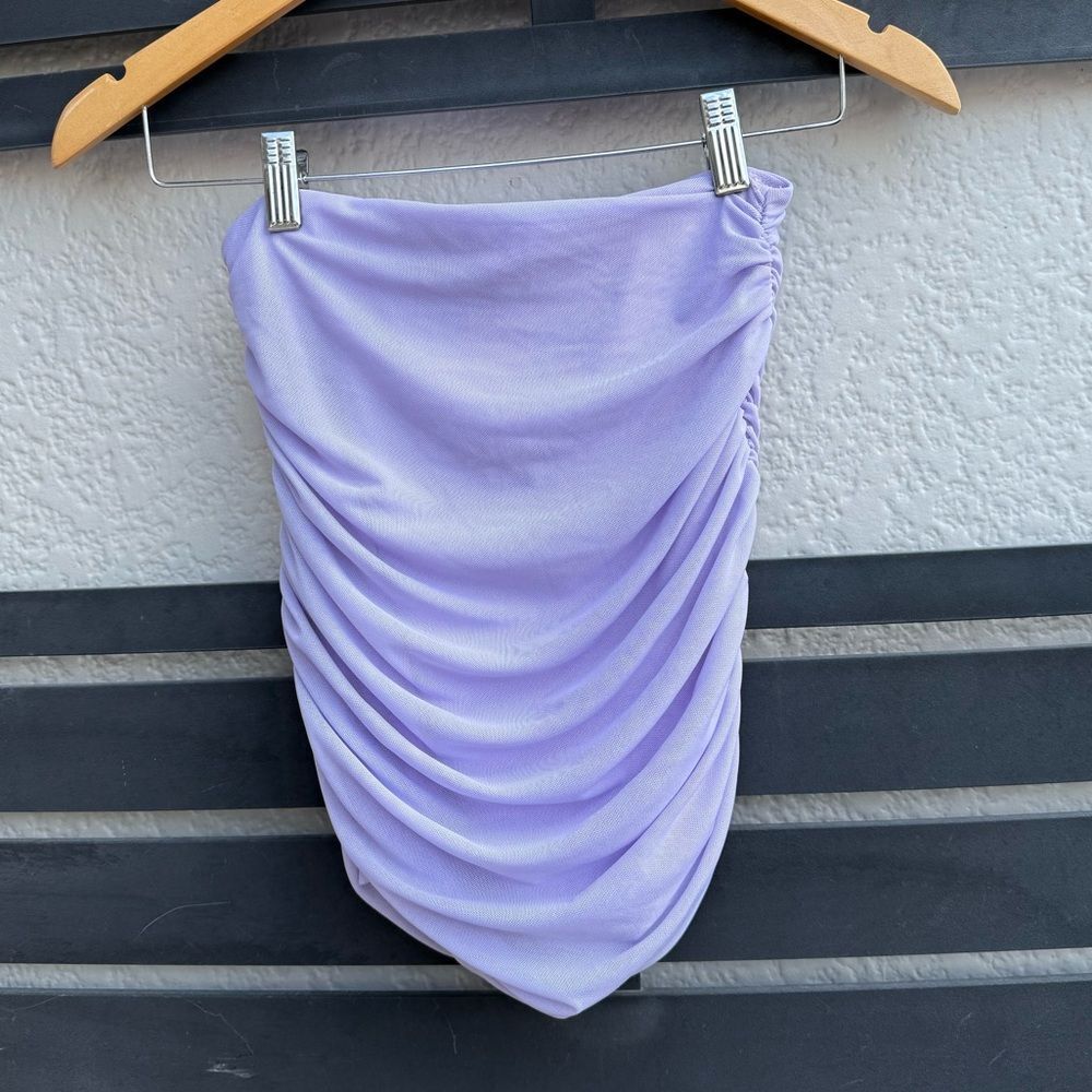 Princess Polly Ruched Mini Skirt in Lavender | Size  4